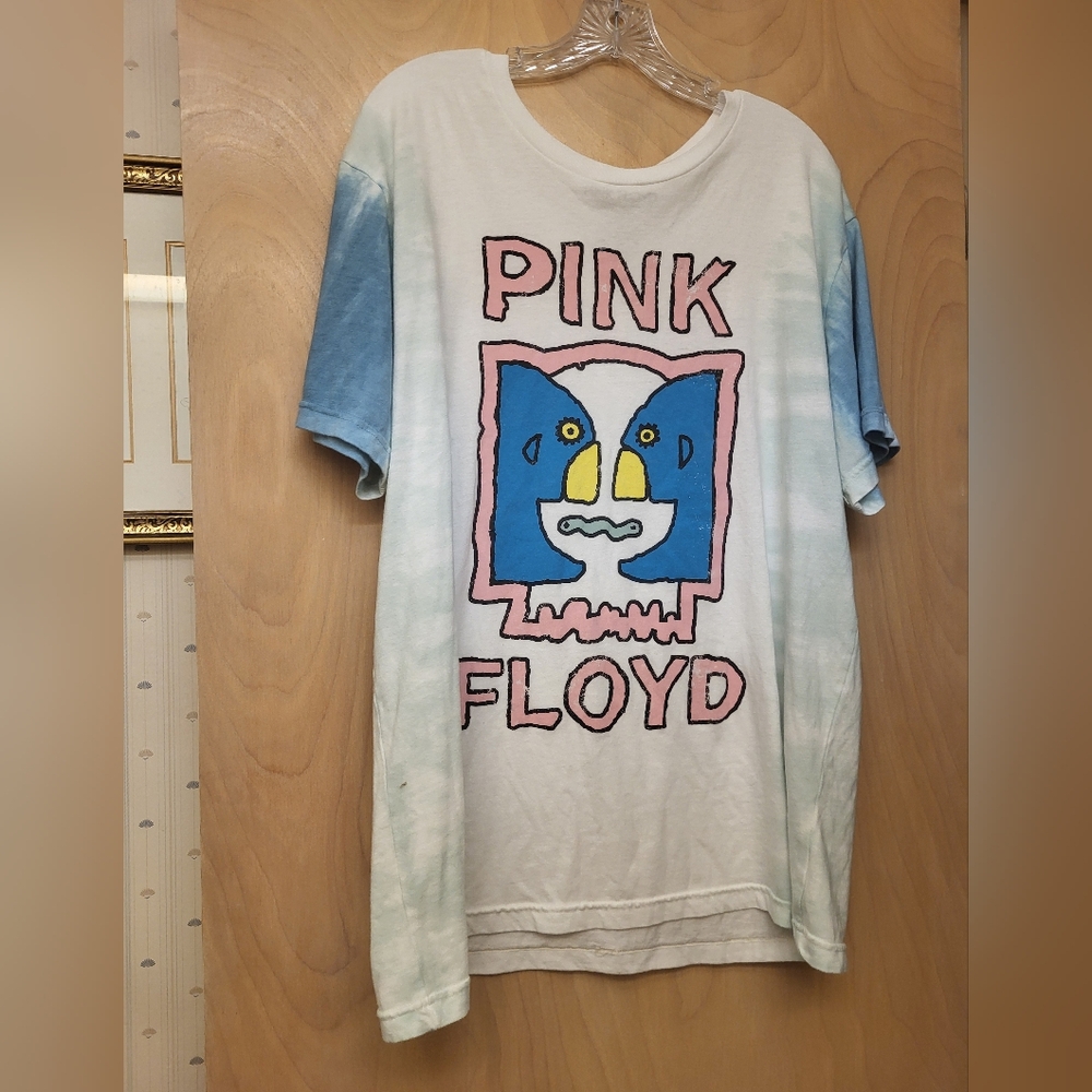 Pink Floyd Pastel White Soft Face Tee Shirt Sz XL - Picture 2 of 4